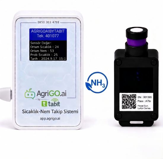 Wi-Fi Amonyak (NH₃) Gaz Sensörü | 0–100 ppm | SMS & Mail Alarm | Bataryalı resmi